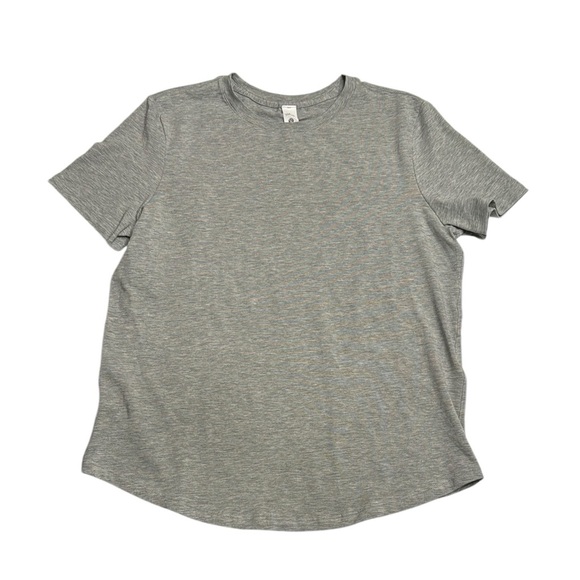 lululemon athletica Tops - 16. Lululemon Grey Pima Cotton Crew Neck TShirt